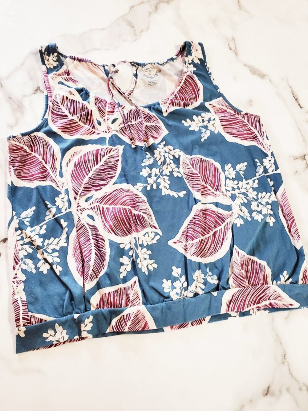 Floral Sleeveless Top Sonoma Life Style size XL